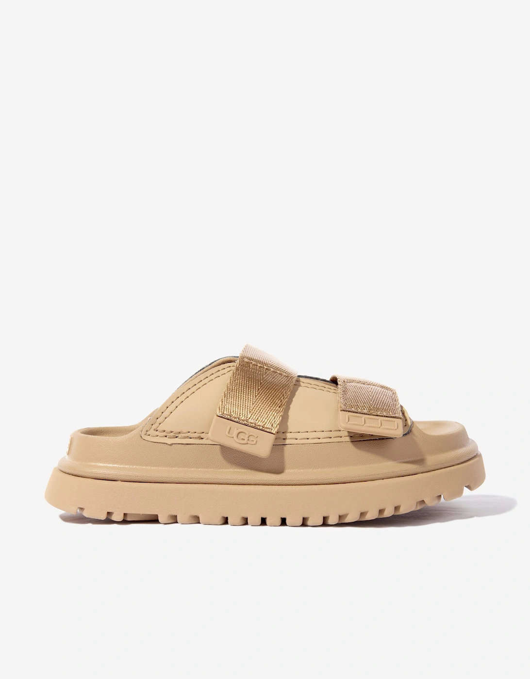 Girls GoldenGlow Slide in Brown, 5 of 4