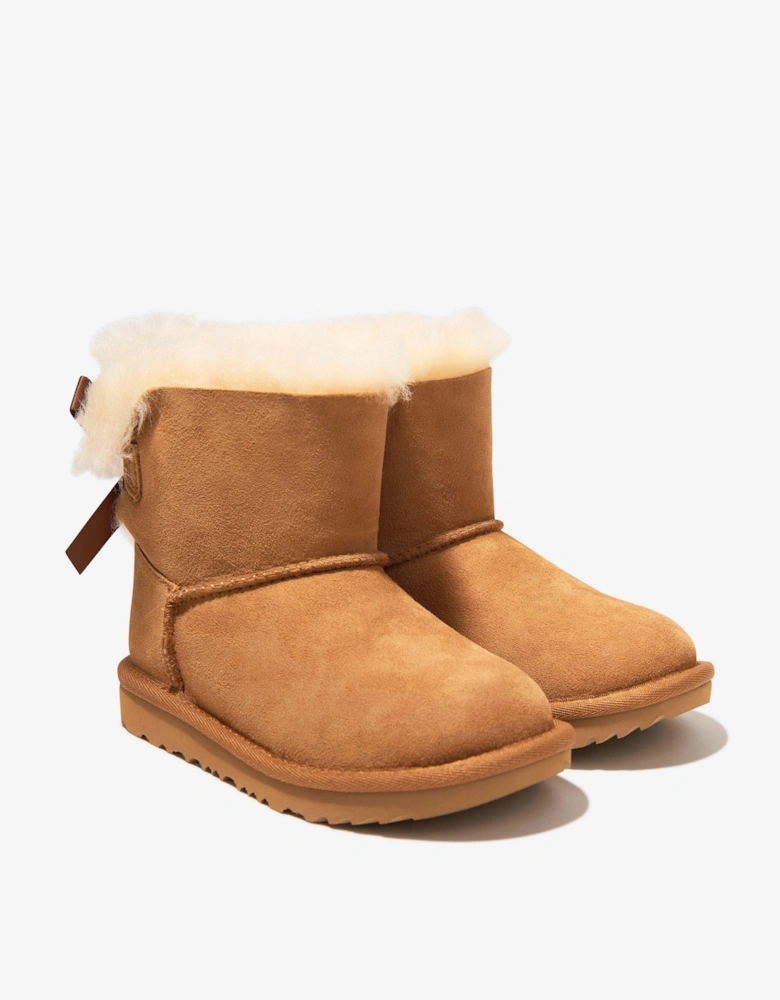 Girls Mini Bailey Bow II Boots in Brown