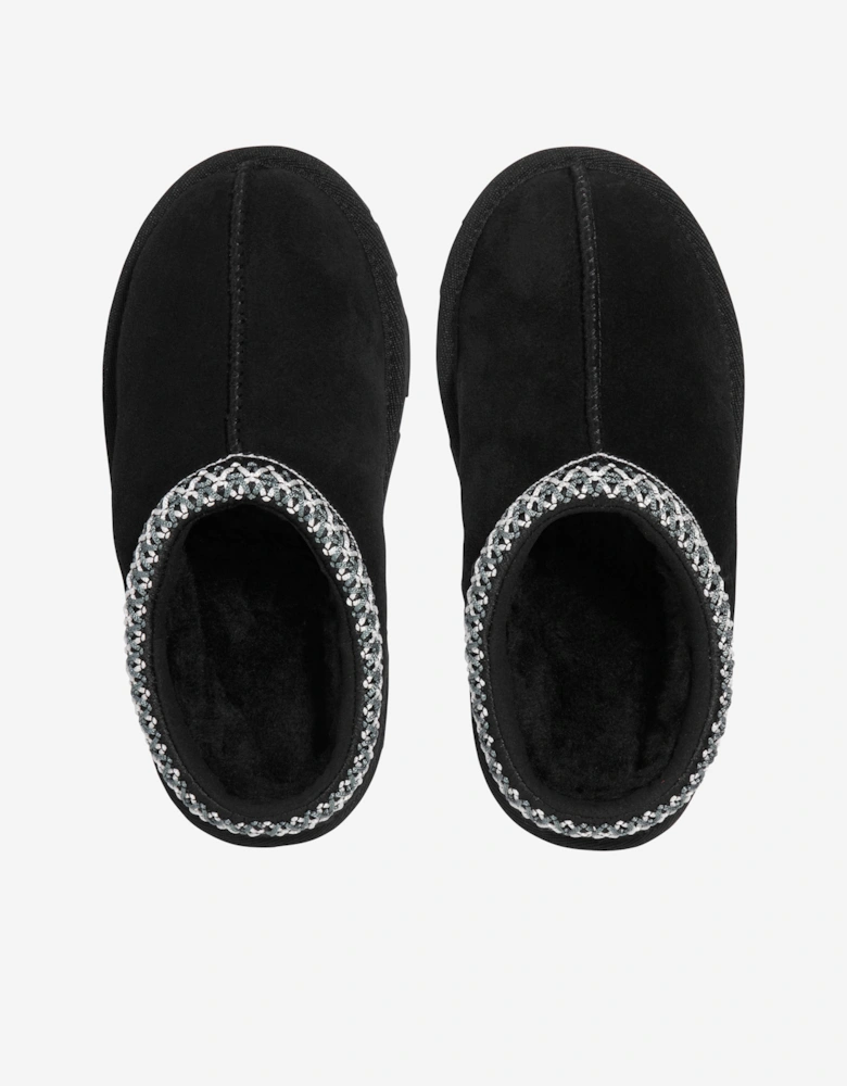 Kids Tasman II Slippers in Black