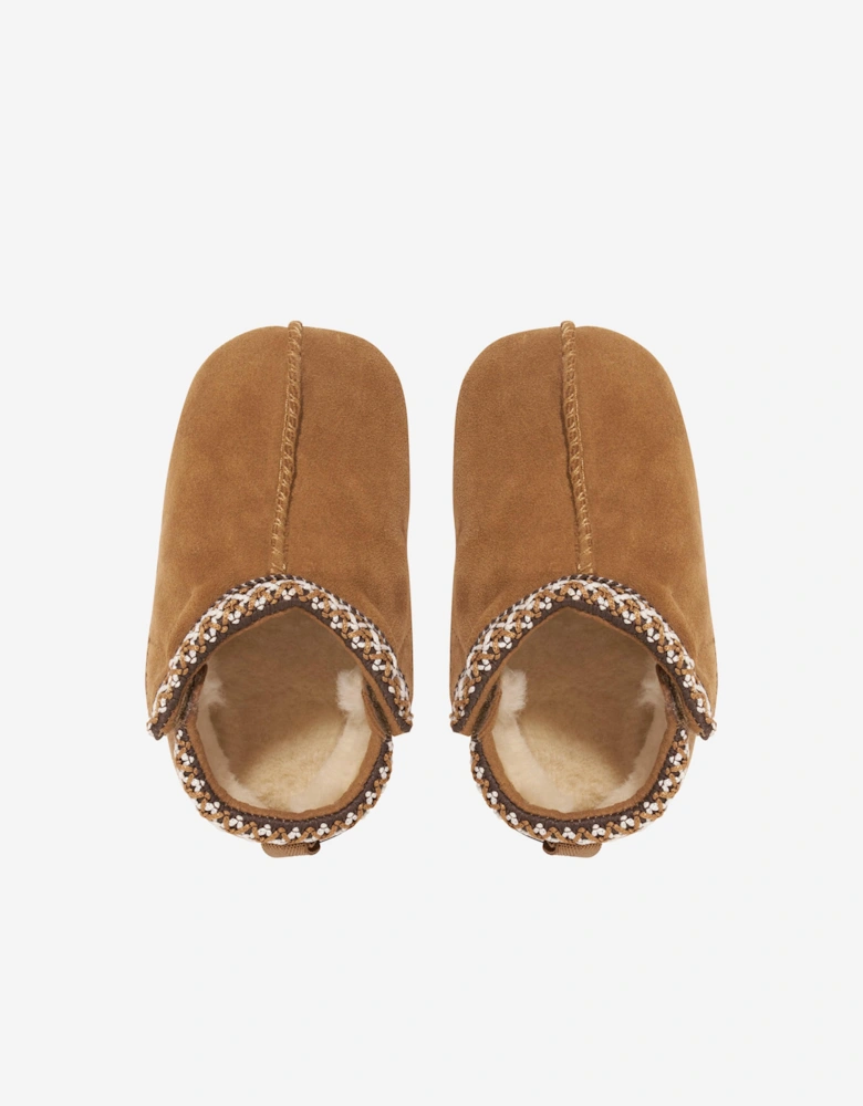 Baby Tasman Slippers in Brown