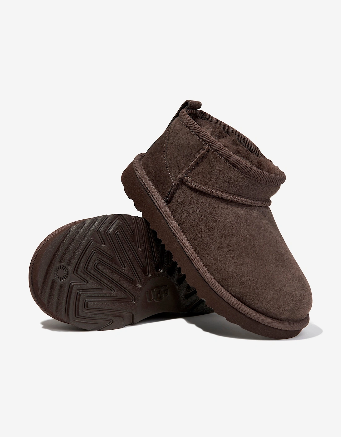 Kids Classic Ultra Mini Boots in Brown