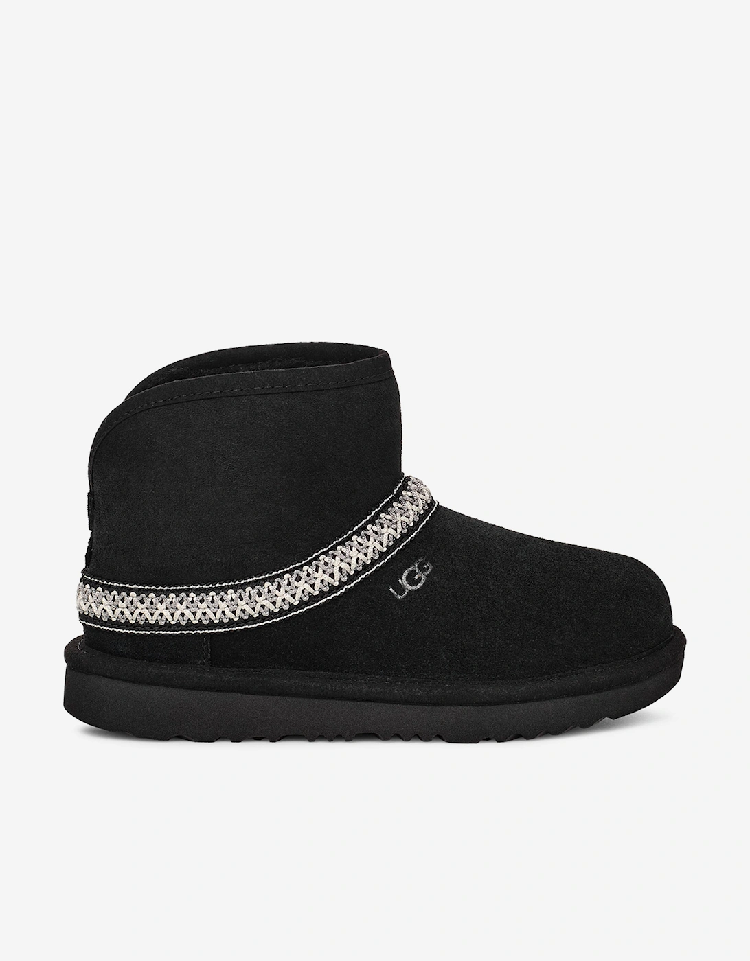 Kids Classic Mini Crescent Boots in Black, 8 of 7