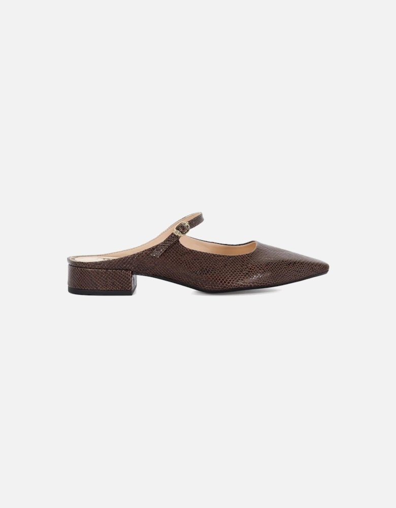 'Hints' Leather Mules