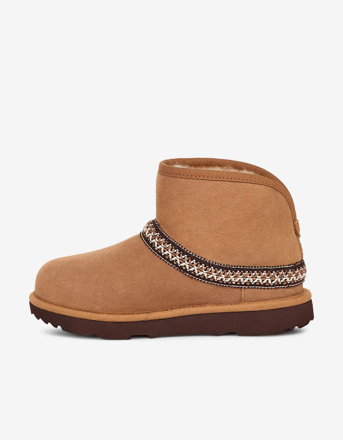 Kids Classic Mini Crescent Boots in Brown