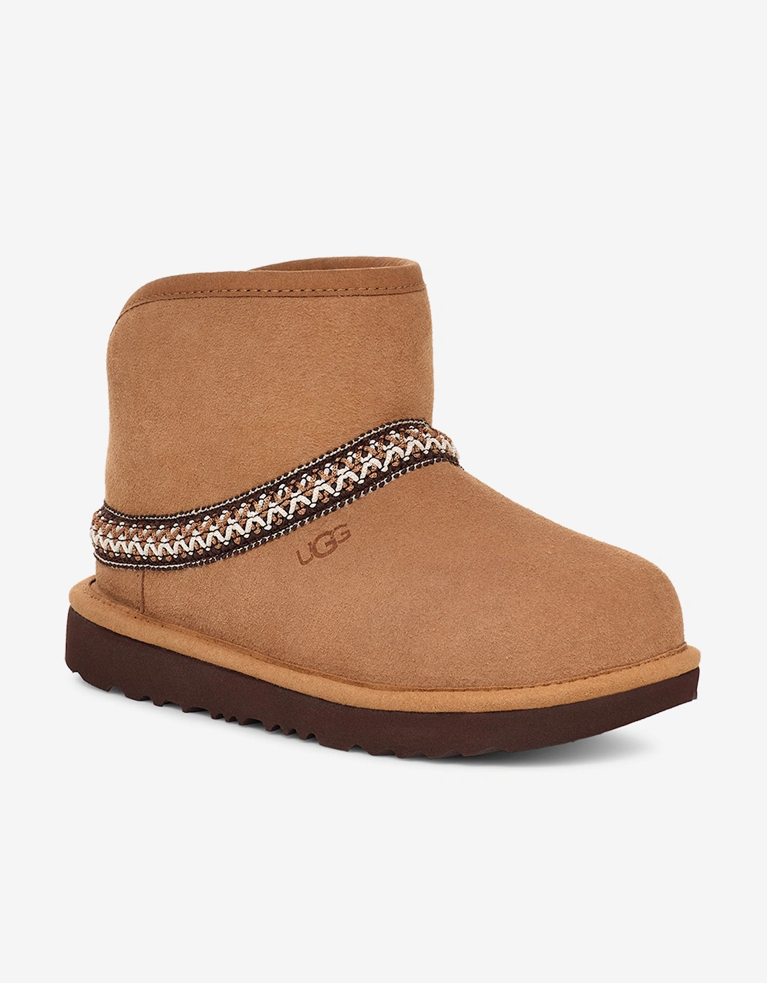 Kids Classic Mini Crescent Boots in Brown