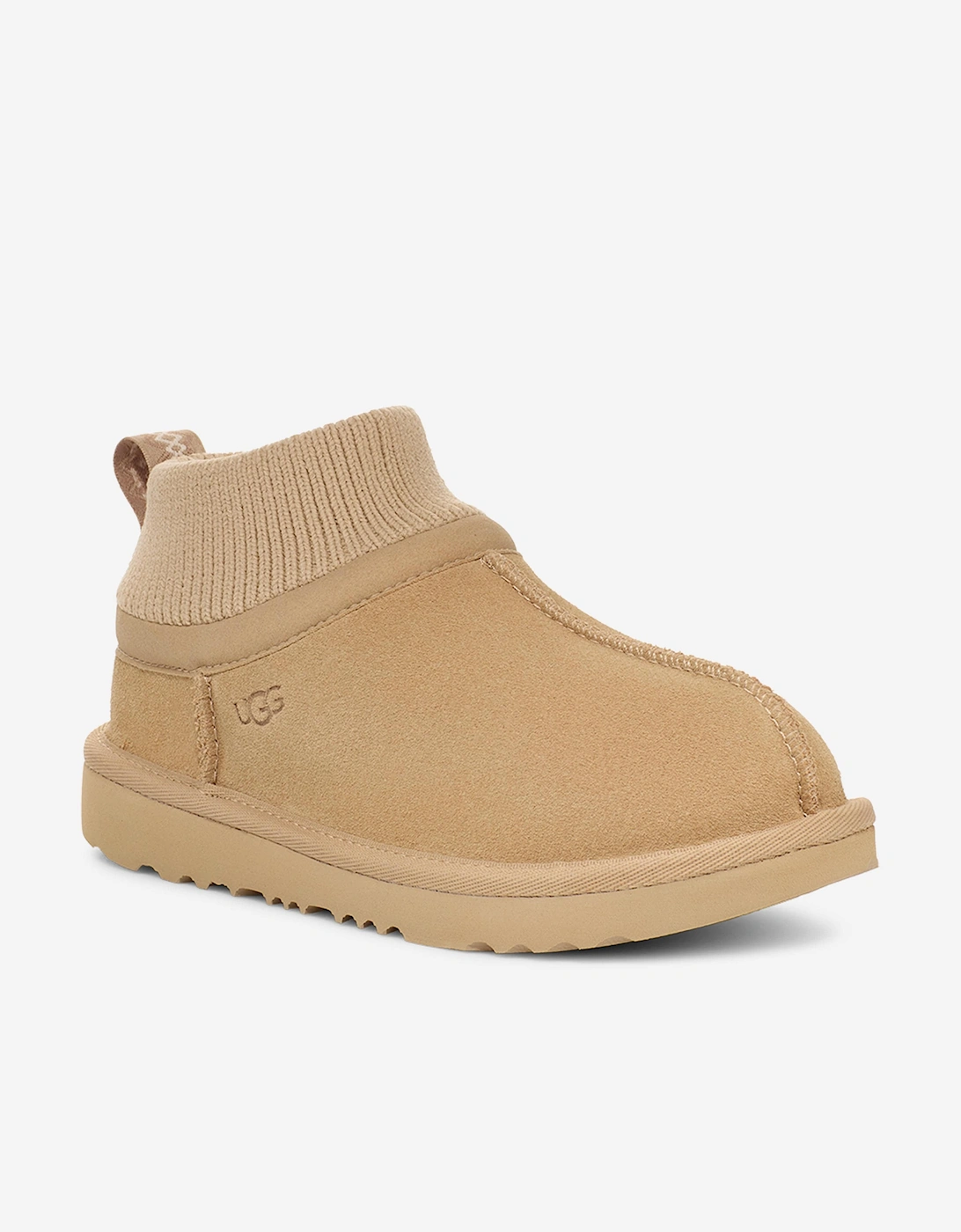 Kids Classic Ultra Stretch Cuff Boots in Beige