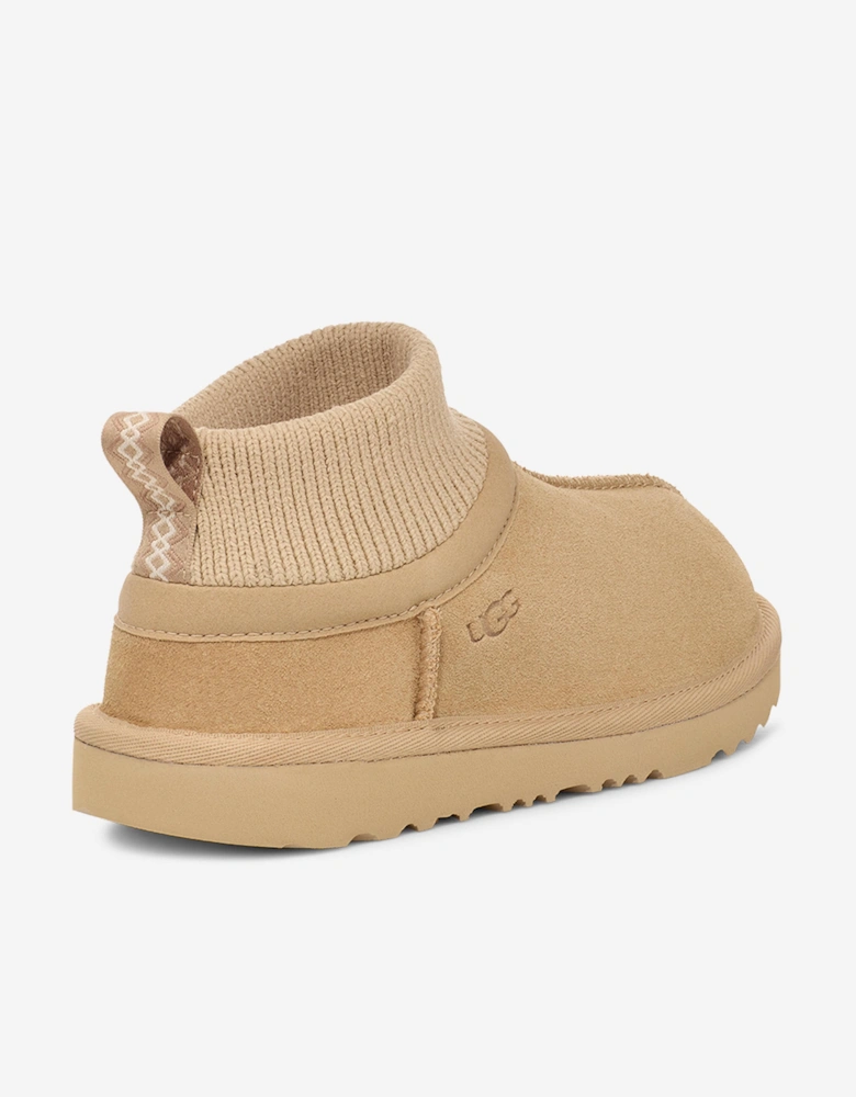 Kids Classic Ultra Stretch Cuff Boots in Beige