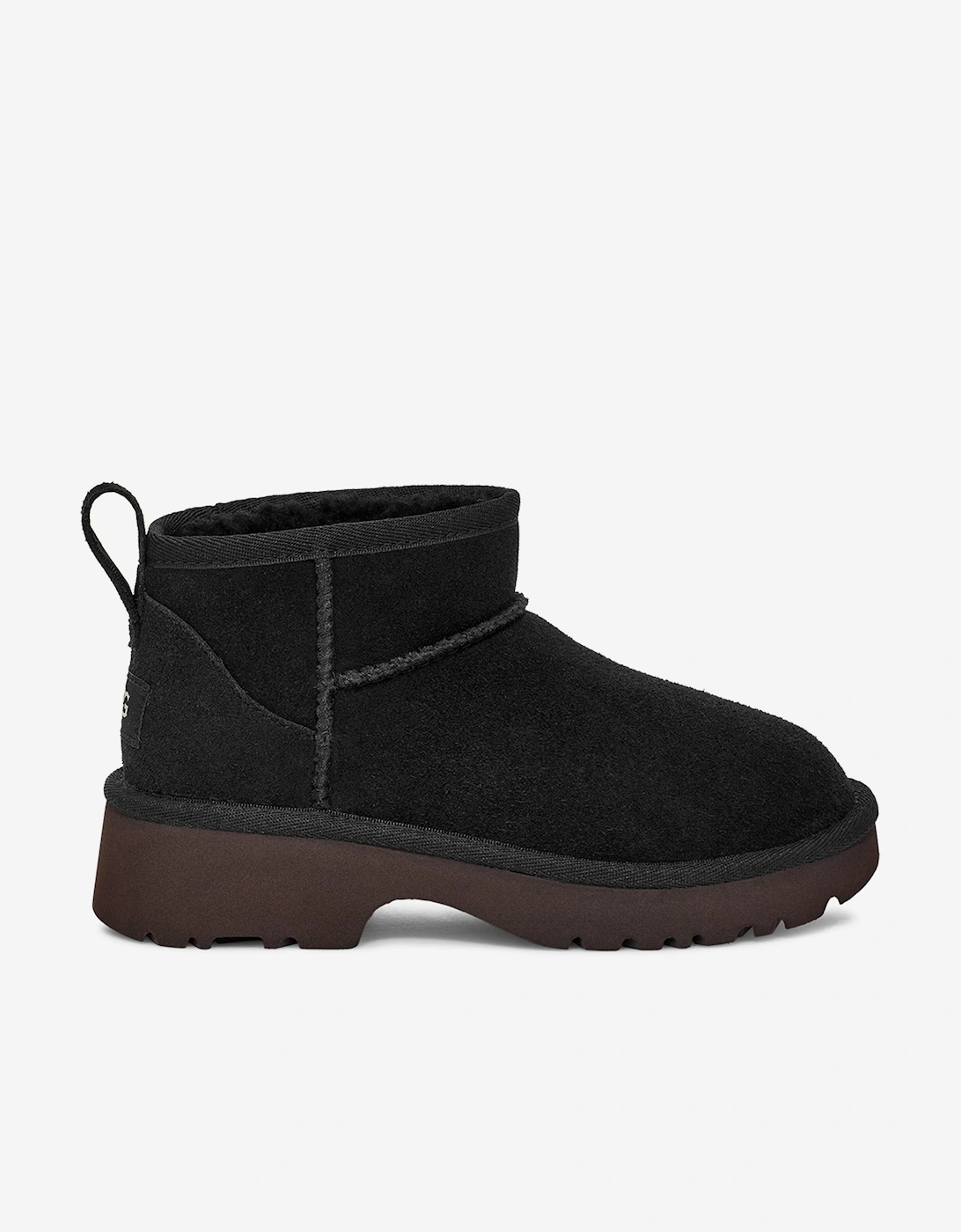 Girls Classic Ultra Mini New Heights Boots in Black, 5 of 4