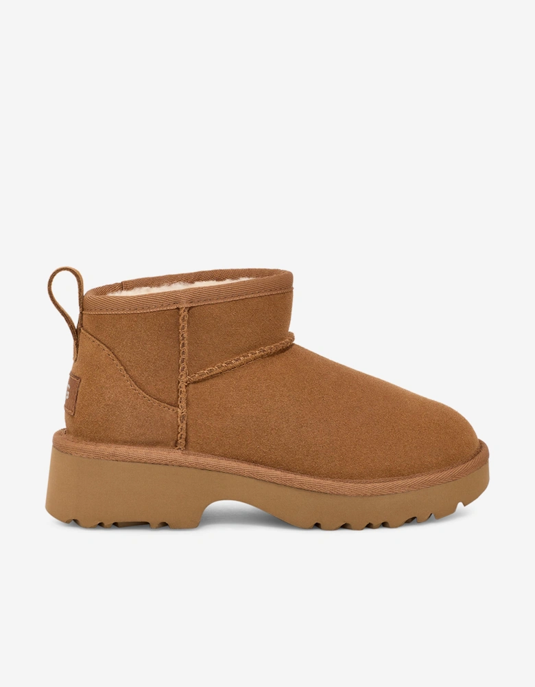 Girls Classic Ultra Mini New Heights Boots in Brown