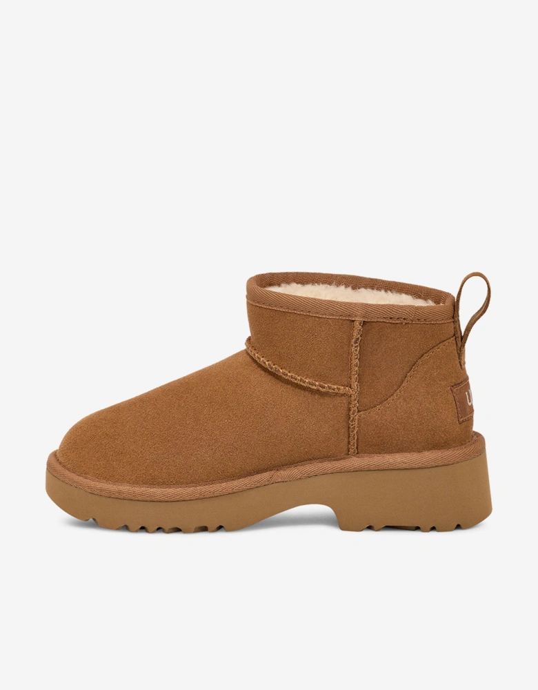 Girls Classic Ultra Mini New Heights Boots in Brown