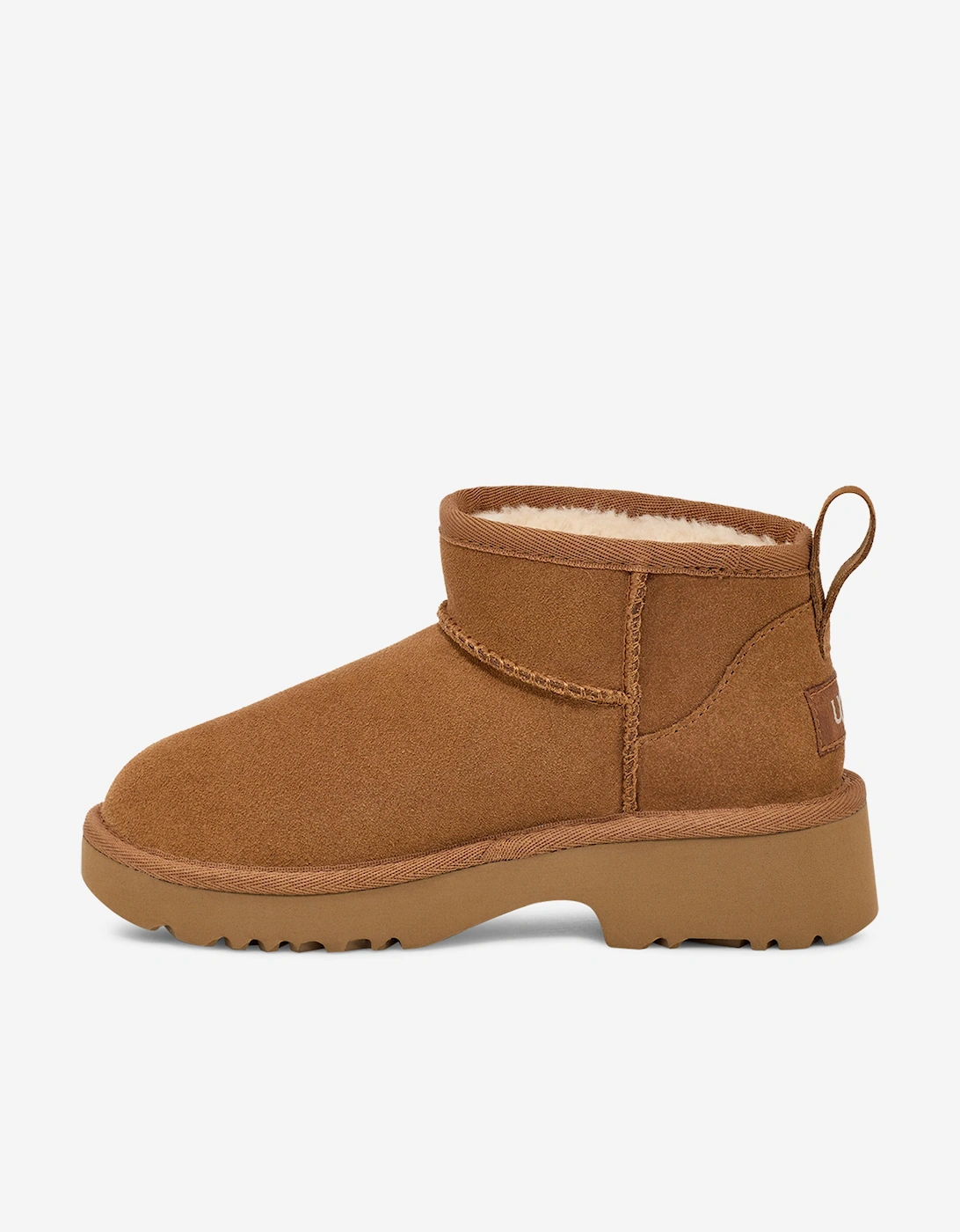 Girls Classic Ultra Mini New Heights Boots in Brown