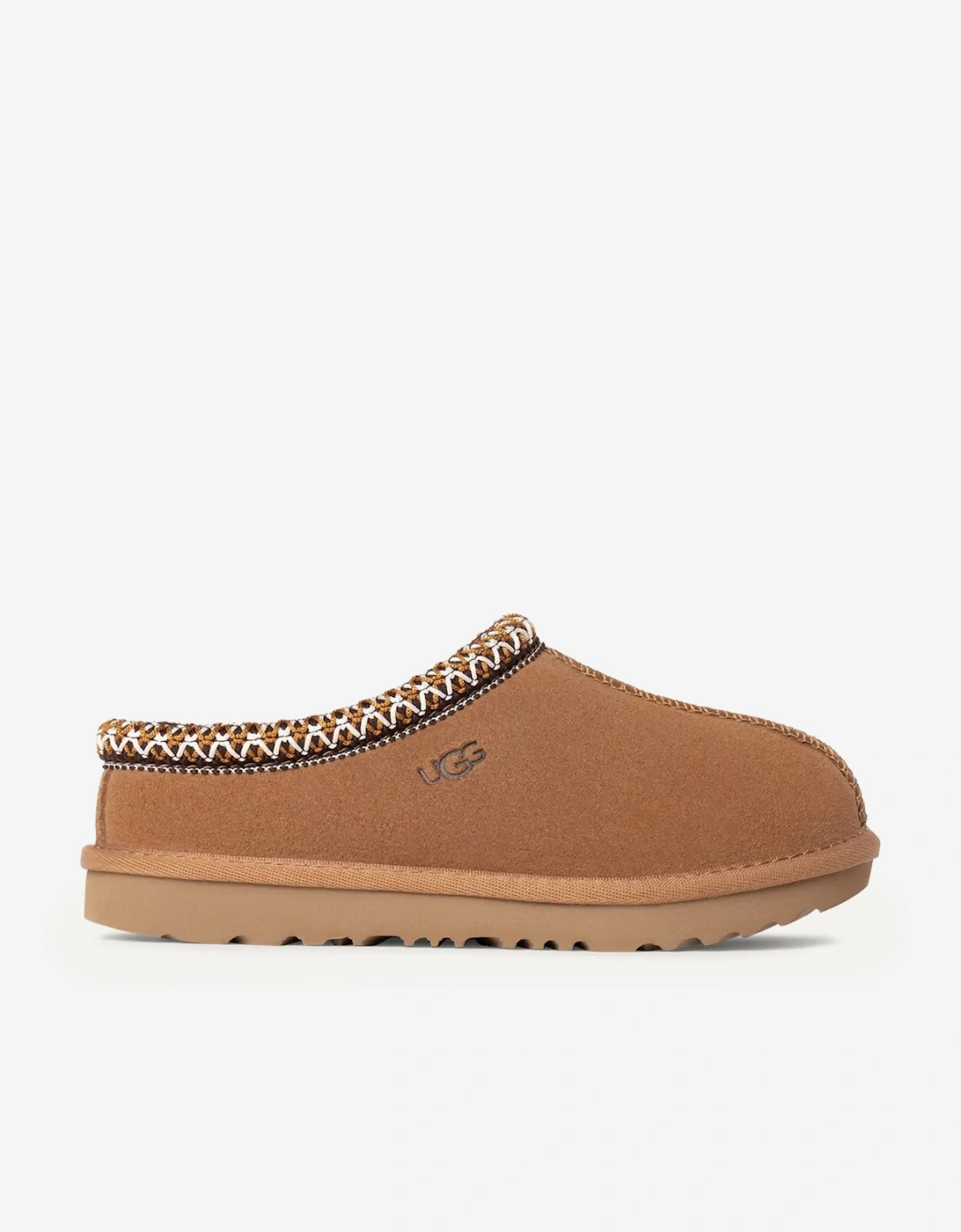 Kids Suede Tasman II Slippers in Chestnut, 5 of 4