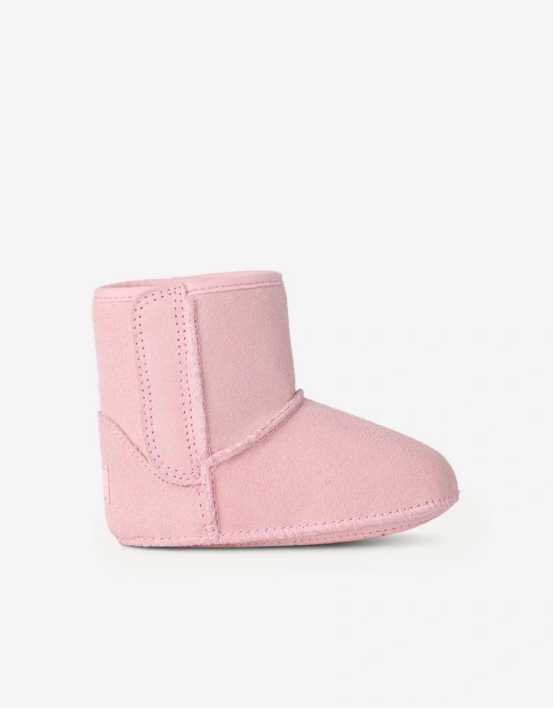 Baby Girls Classic Boots and Lovey Set in Pink