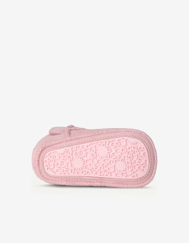 Baby Girls Classic Boots and Lovey Set in Pink