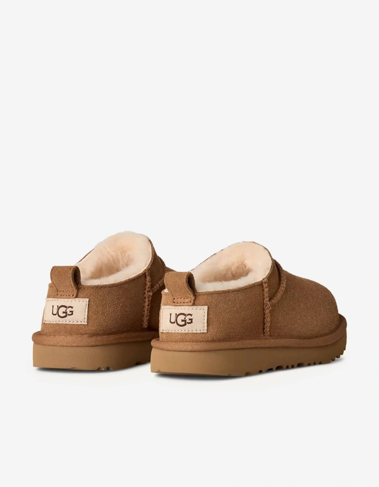 Kids Classic Micro Slippers in Brown