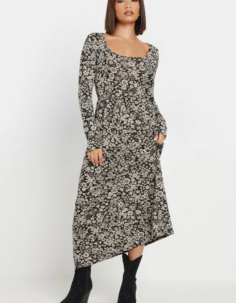 Petite Floral Tea Dress