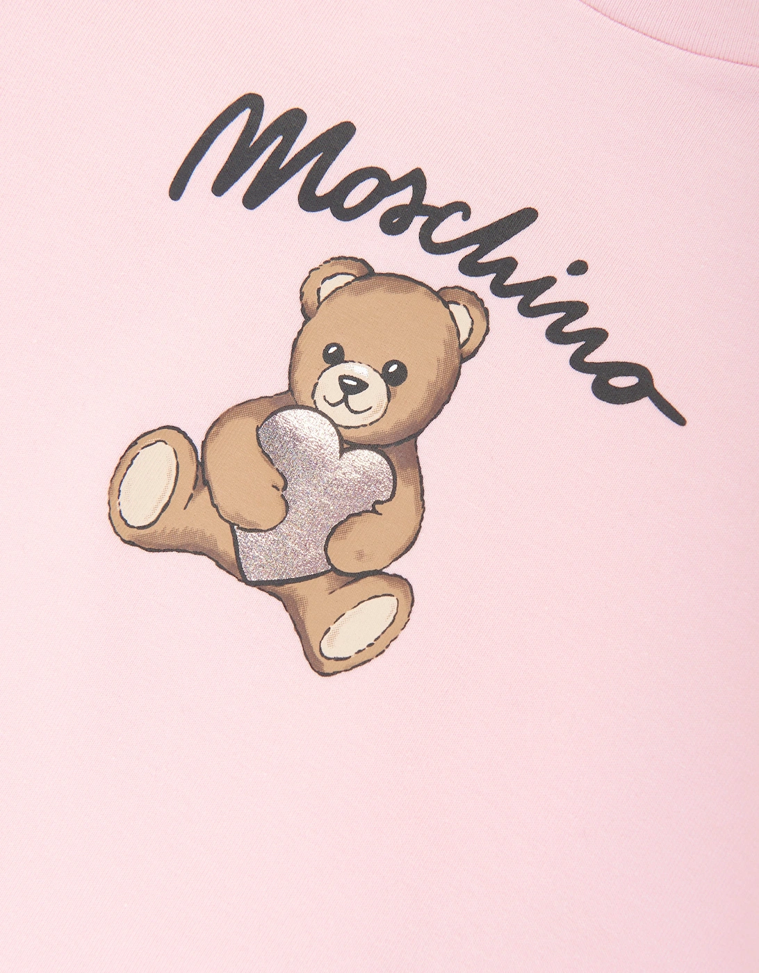 Girls Long Sleeve Teddy Bear T-Shirt in Pink