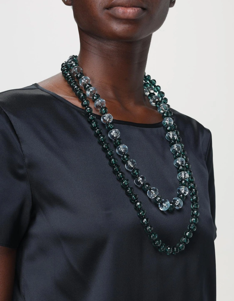 Double Strand Beaded Necklace