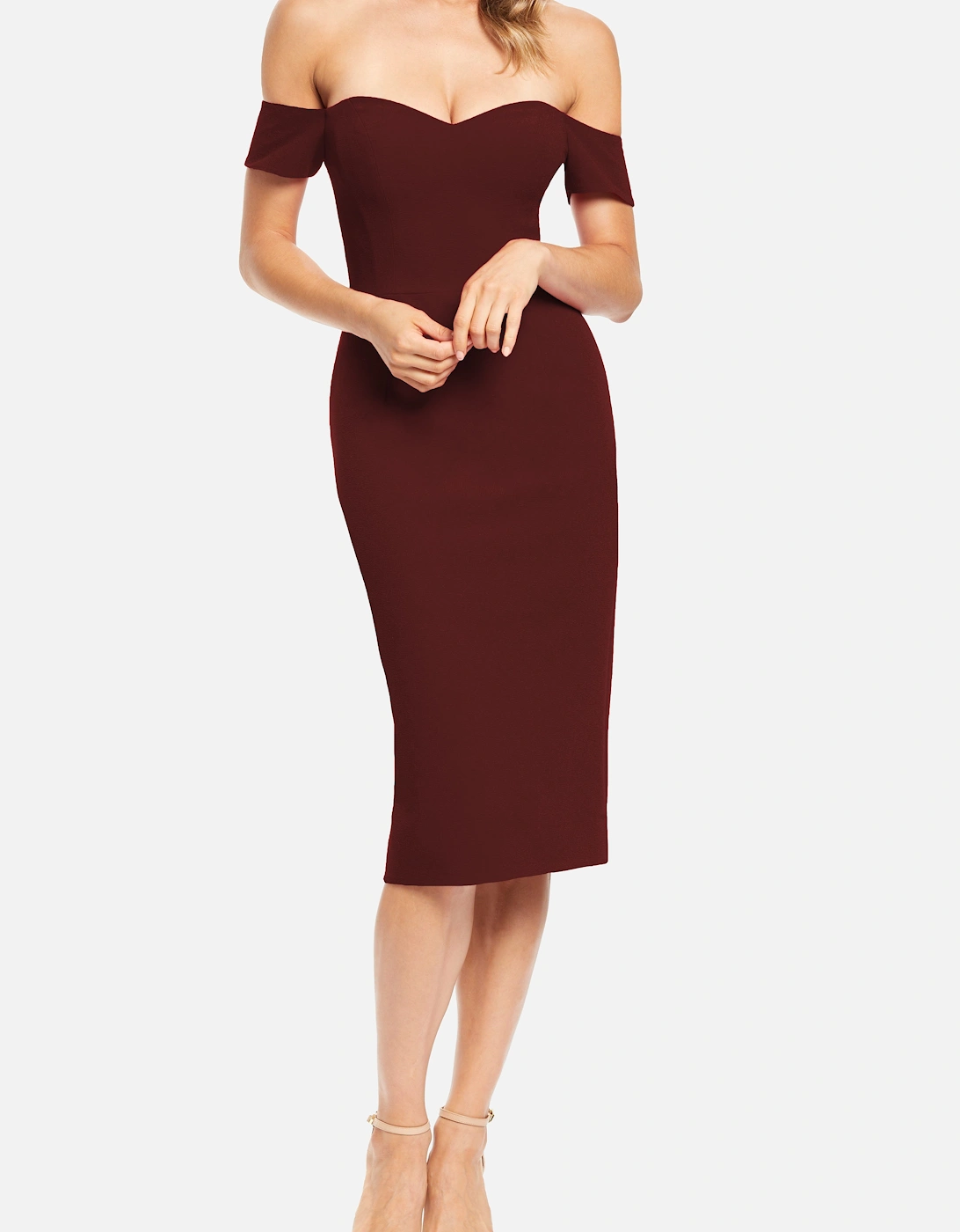 Bailey Midi Dress Plain, 2 of 1