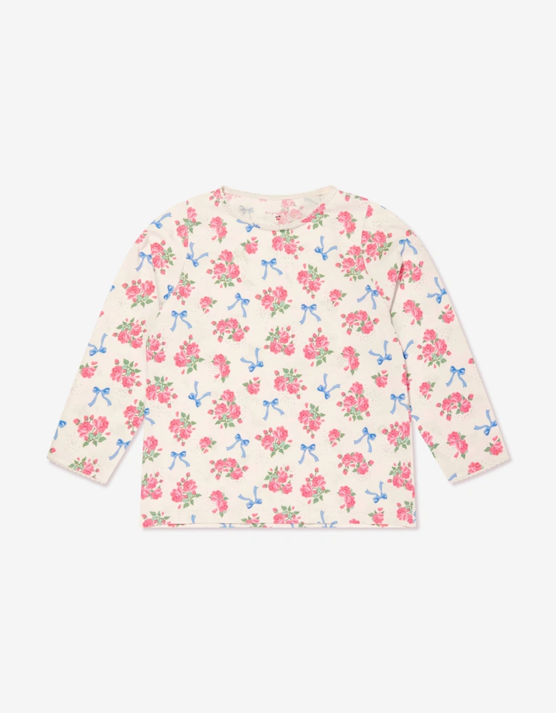Girls Bella Rosita Trouser Set in Ivory