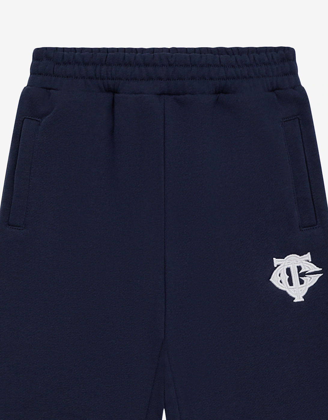 Kids Emblem Applique Joggers in Navy