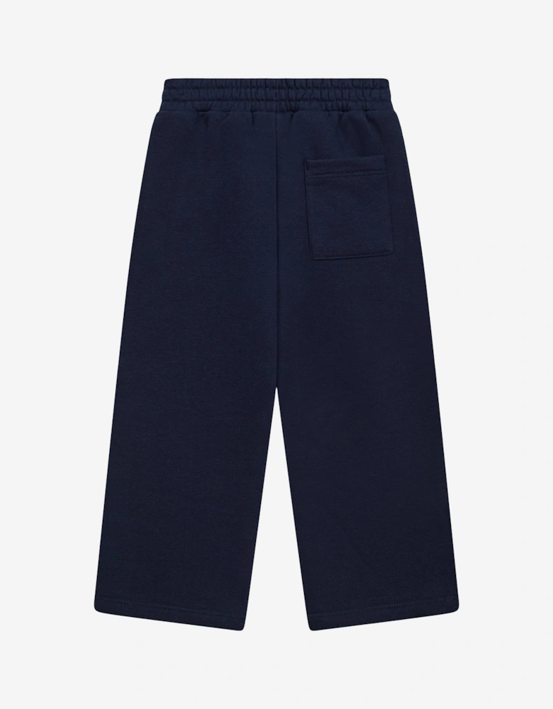 Kids Emblem Applique Joggers in Navy