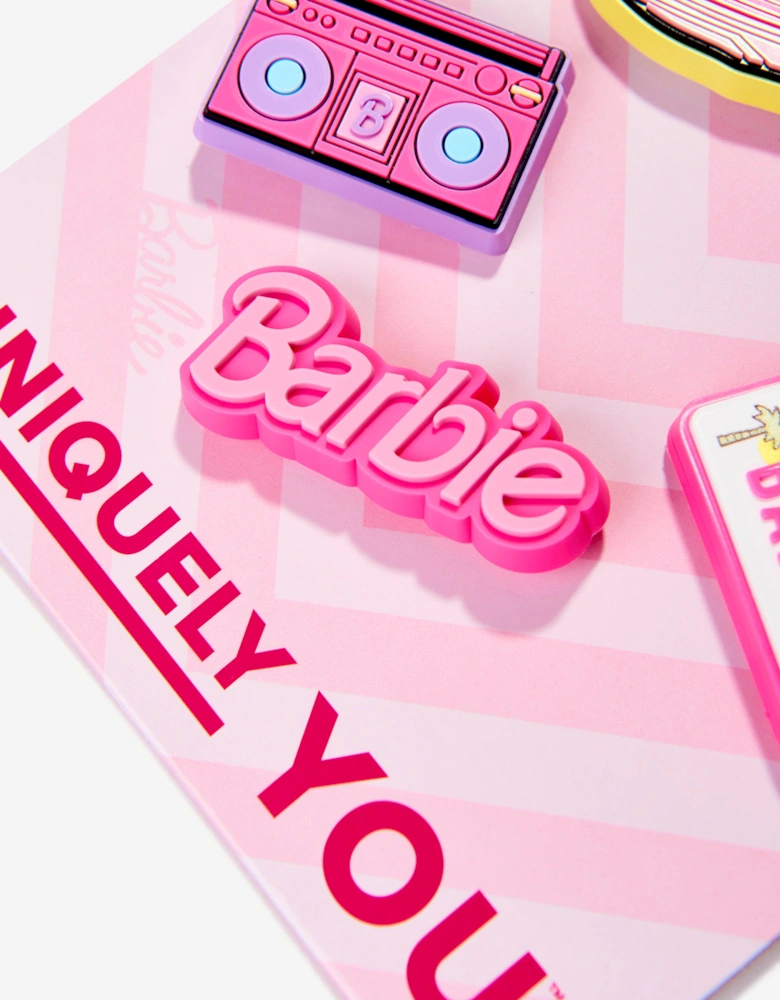 Girls Barbie Retro Jibbitz™ 5 Pack in Pink