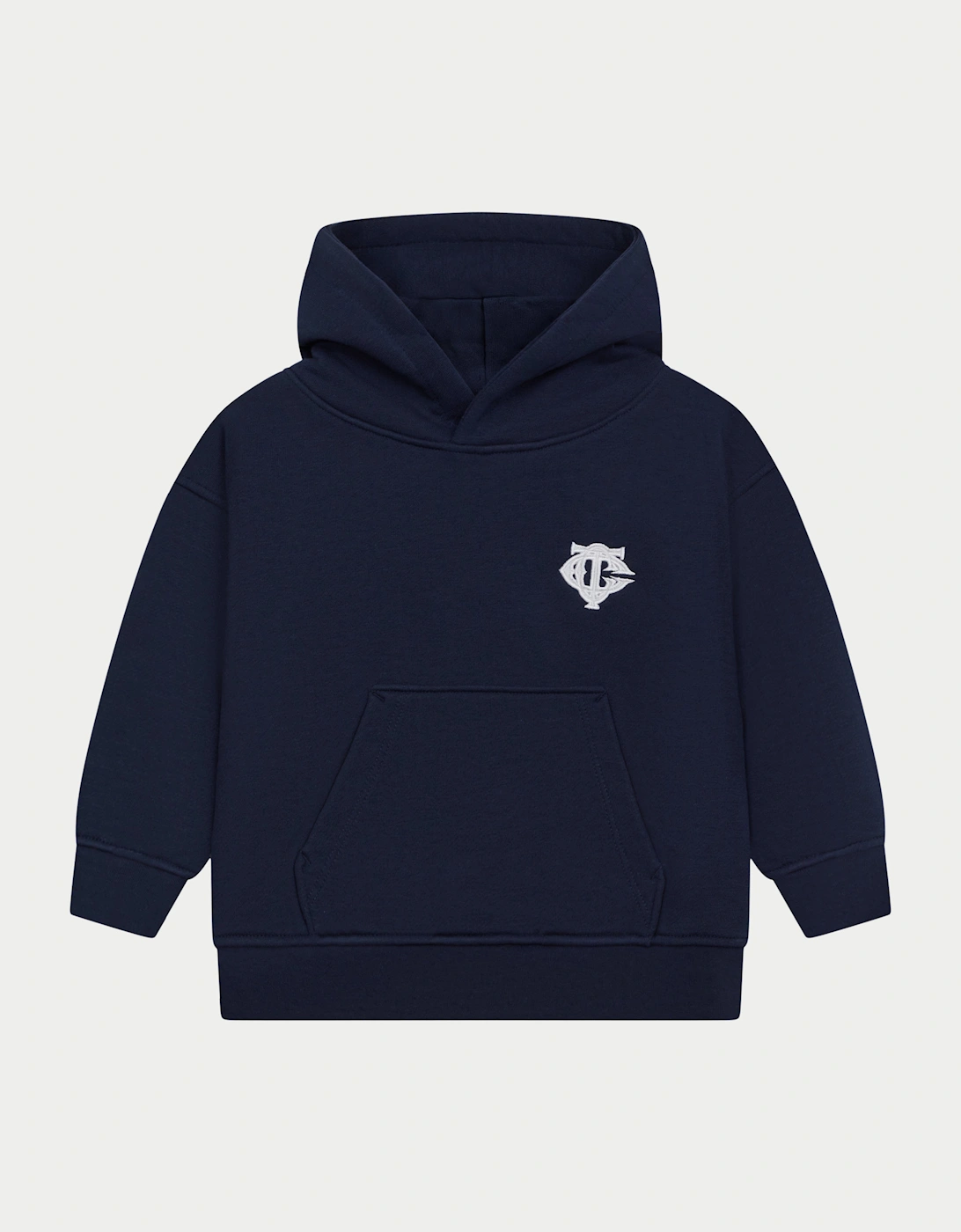 Kids Emblem Applique Hoodie in Navy, 5 of 4