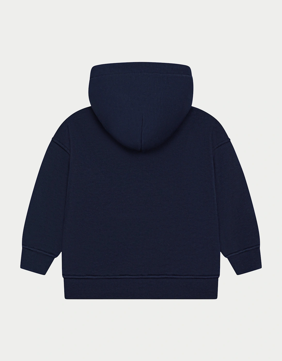 Kids Emblem Applique Hoodie in Navy