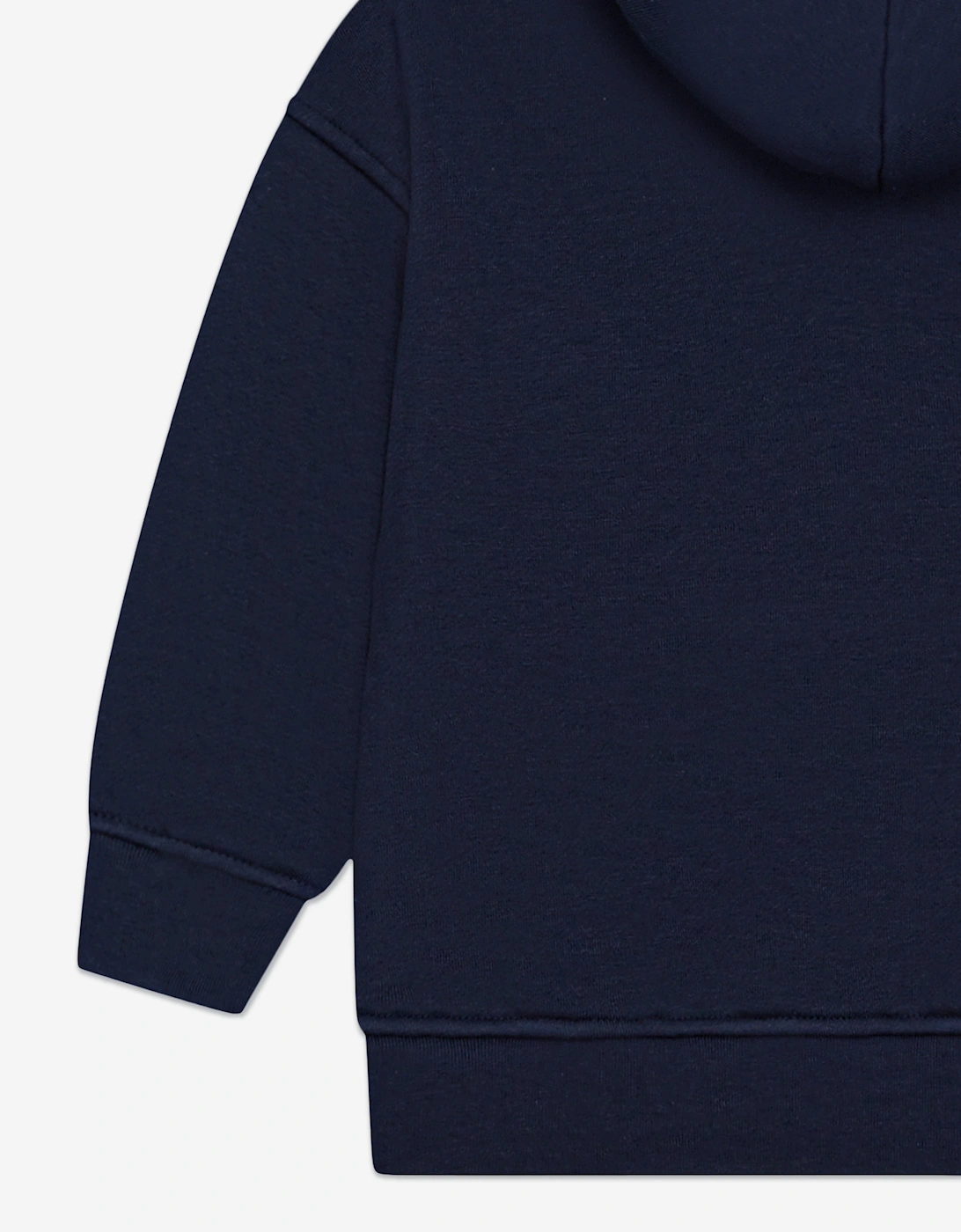 Kids Emblem Applique Hoodie in Navy