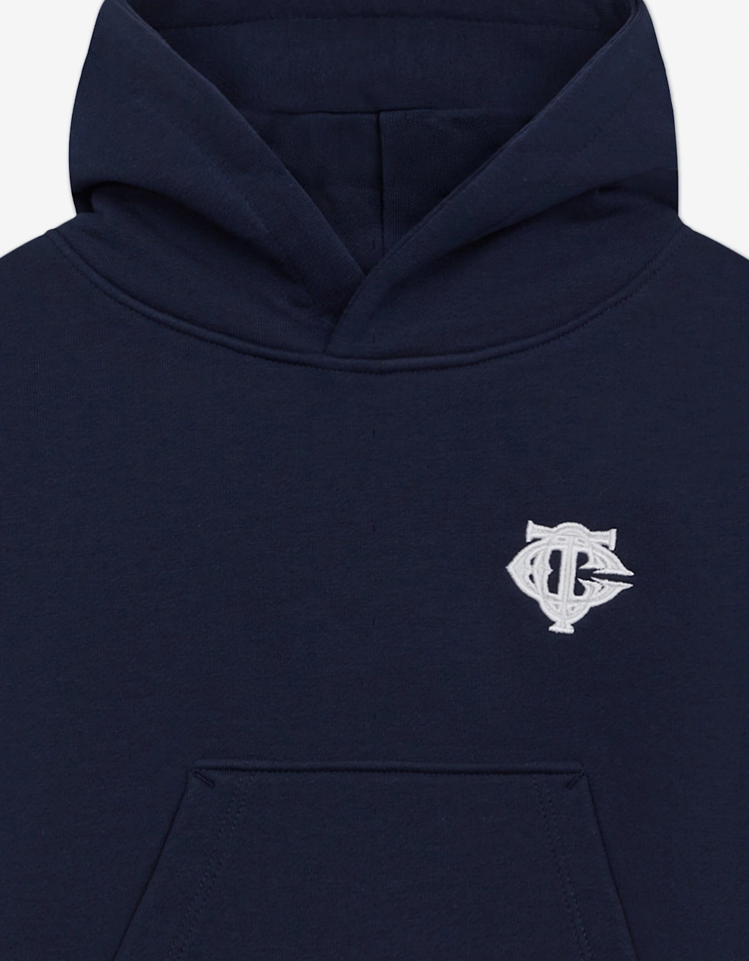 Kids Emblem Applique Hoodie in Navy