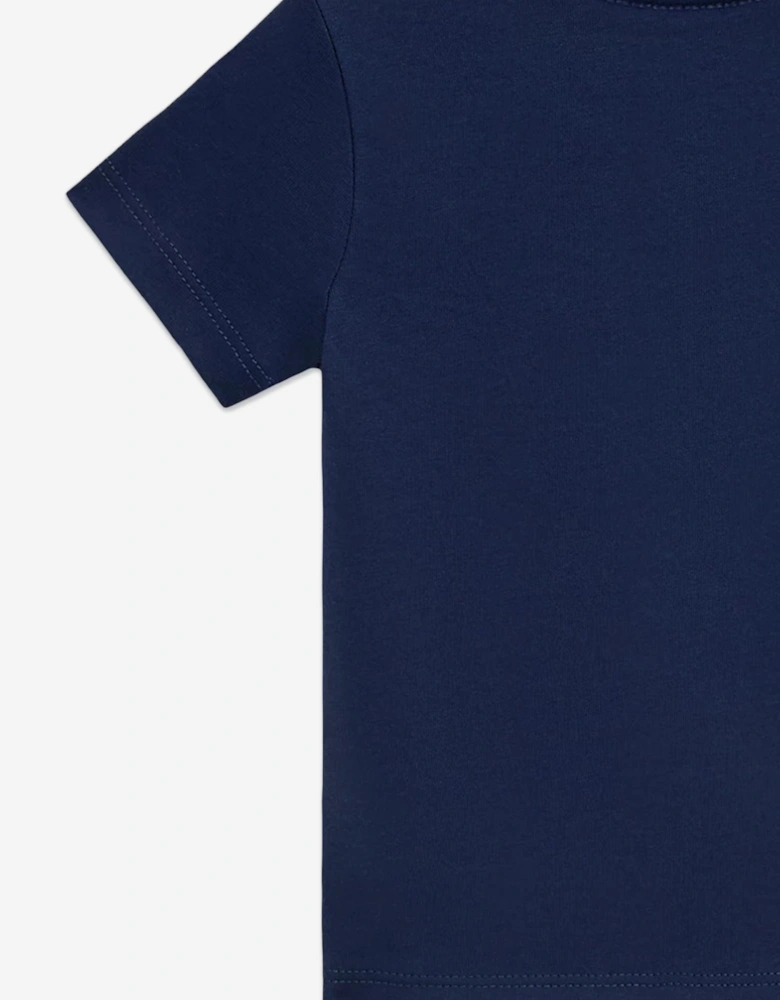 Baby Boys Sparkler Polo Bear T-Shirt in Navy