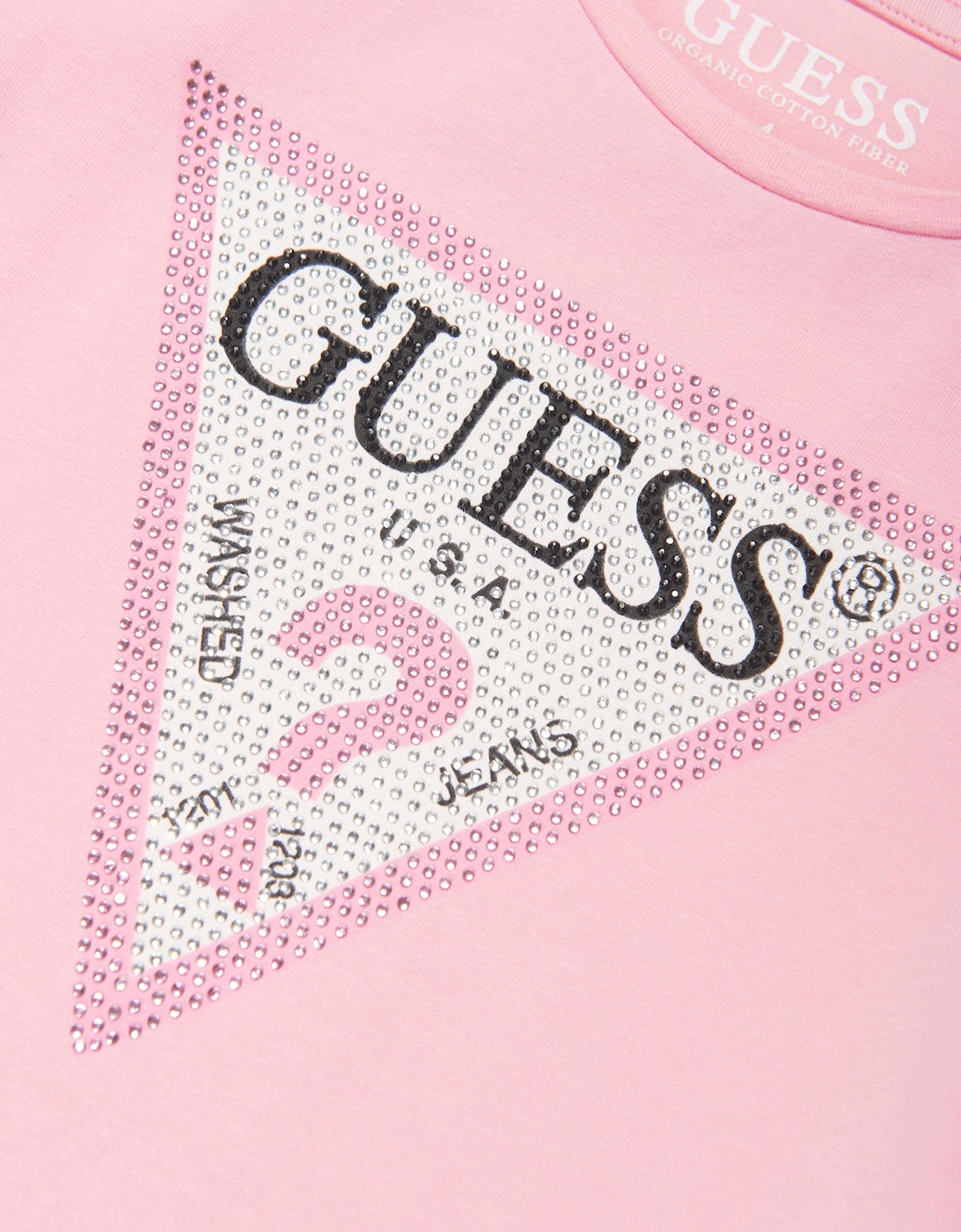Girls Logo Print T-Shirt in Pink
