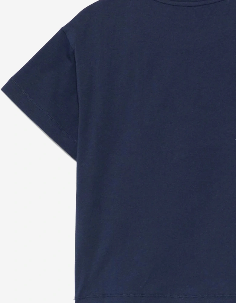 Boys Shield T-Shirt in Navy