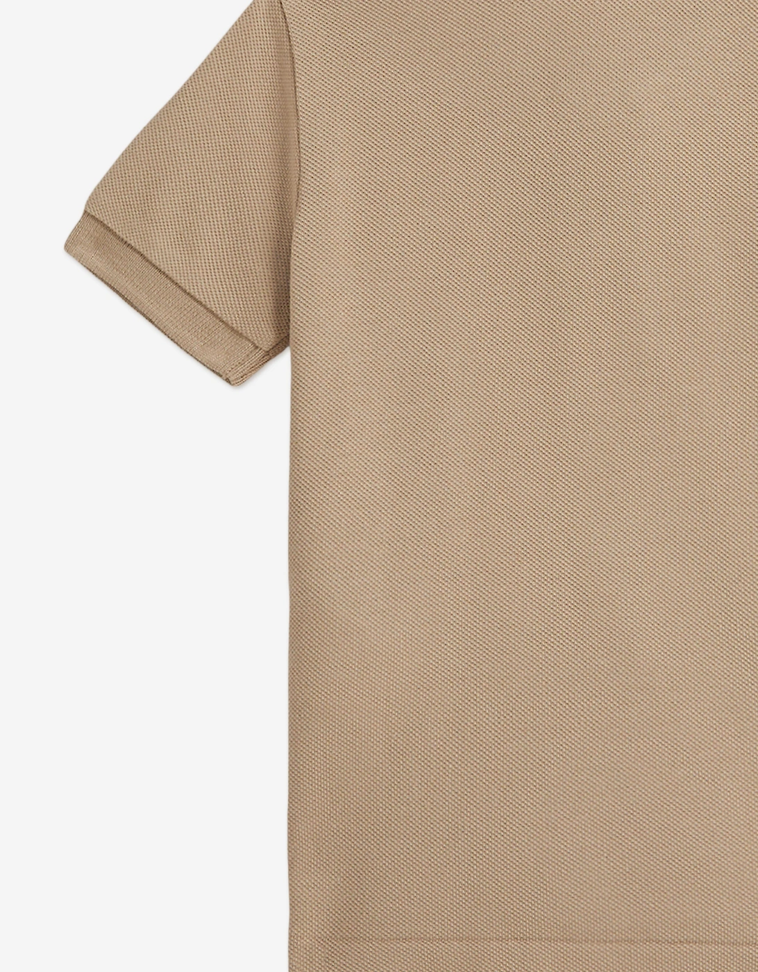 Baby Boys Logo Polo Shirt in Beige