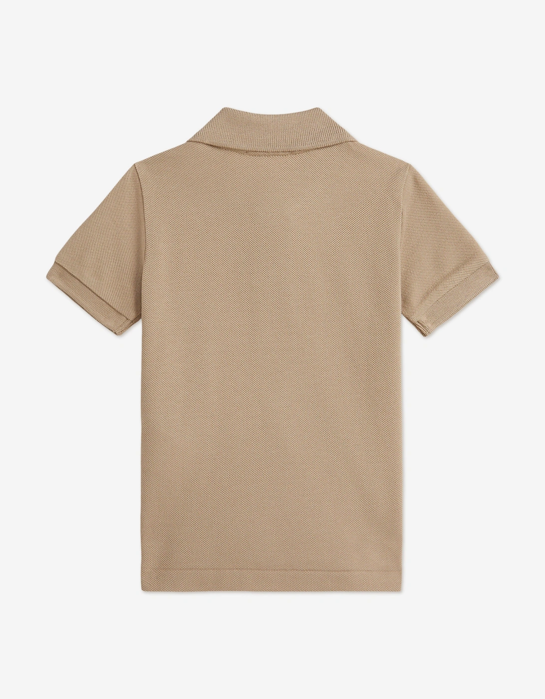 Baby Boys Logo Polo Shirt in Beige