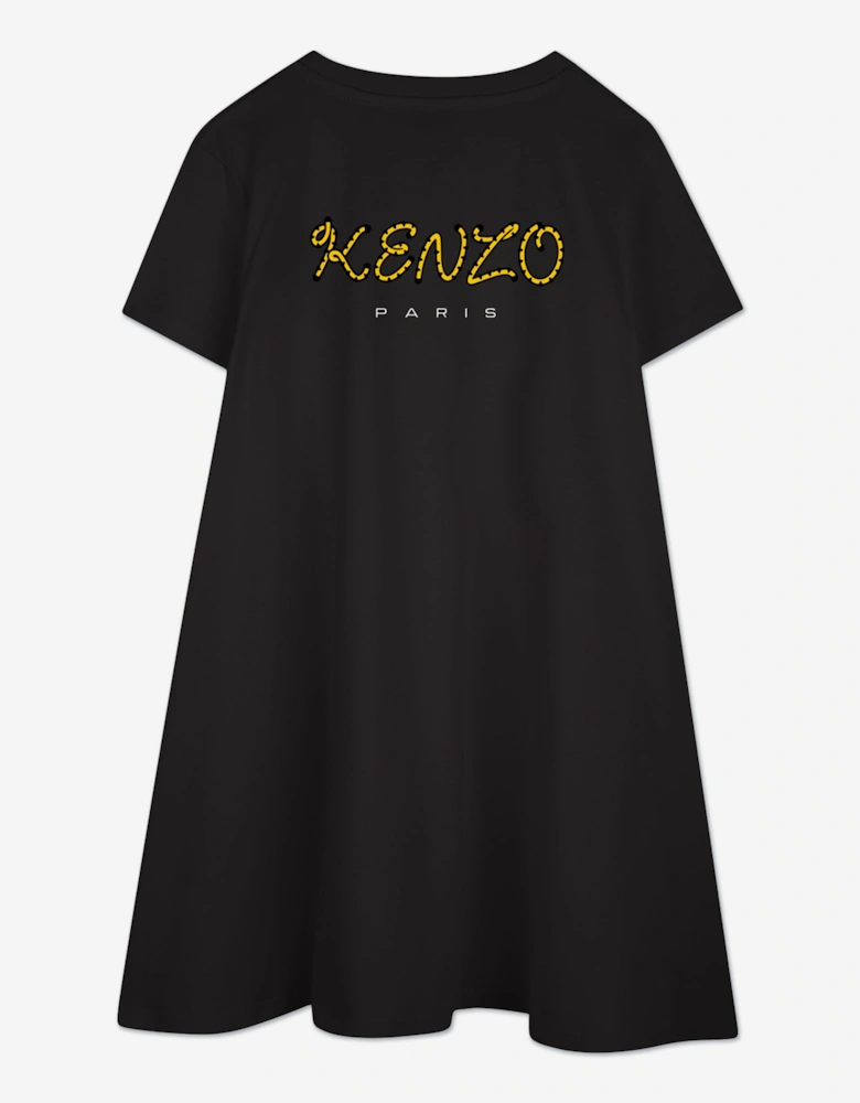 Girls Kotora Jersey Dress in Black
