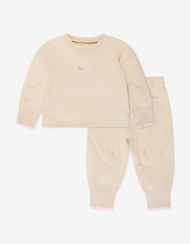 Baby Readyset Tracksuit in Beige