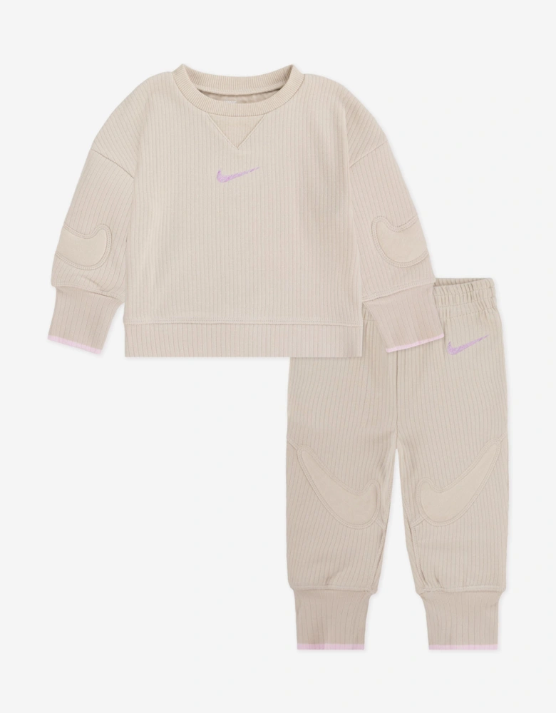 Baby Readyset Tracksuit in Beige