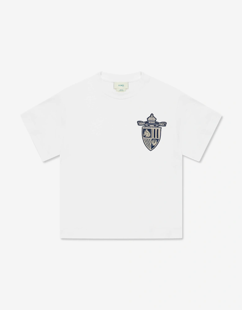 Boys Shield T-Shirt in White