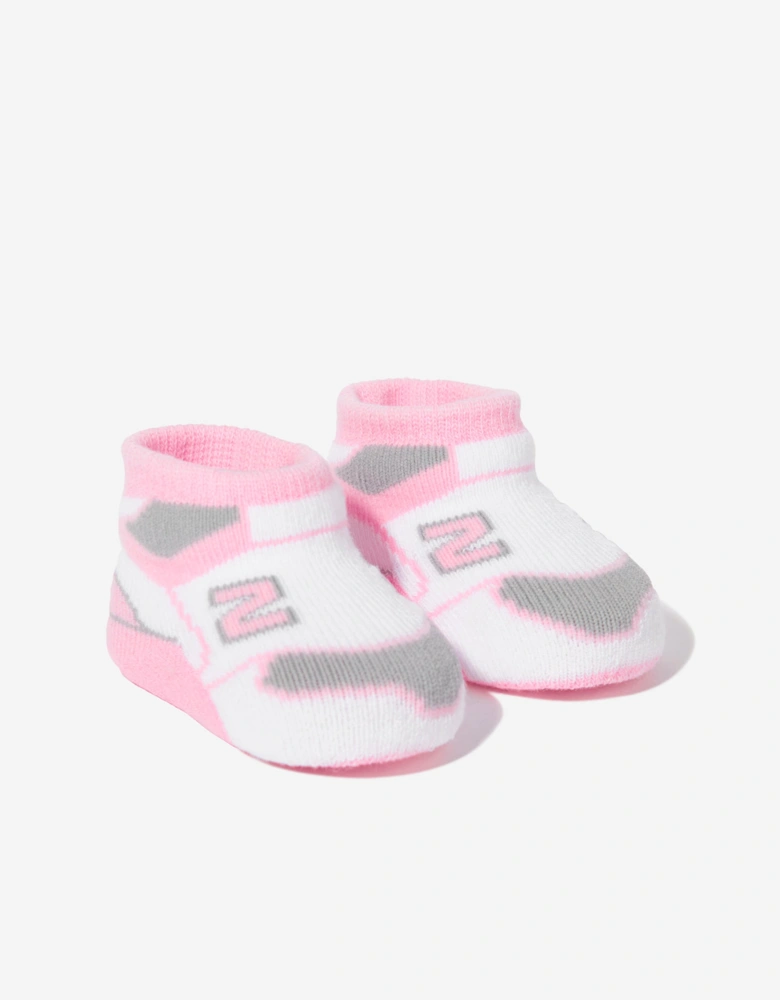 Baby Girls 2 Pack Bootie Set in Pink