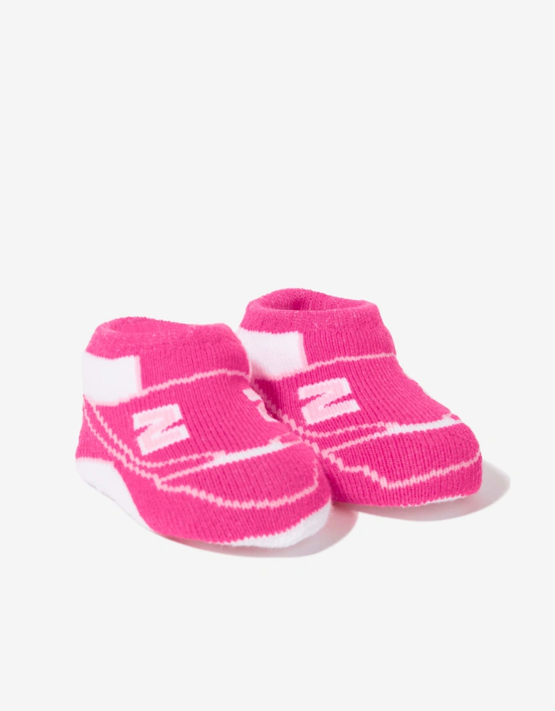 Baby Girls 2 Pack Bootie Set in Pink