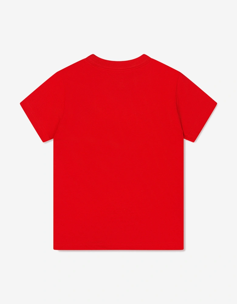 Boys Logo T-Shirt in Red