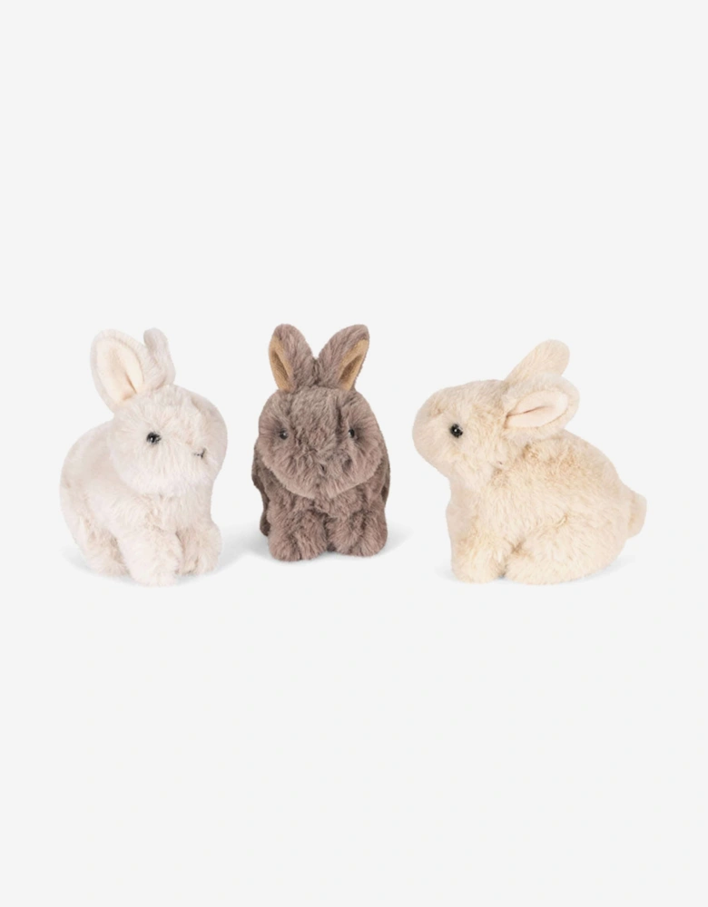 Bunny Soft Toys With Bed in Brown (11cm)