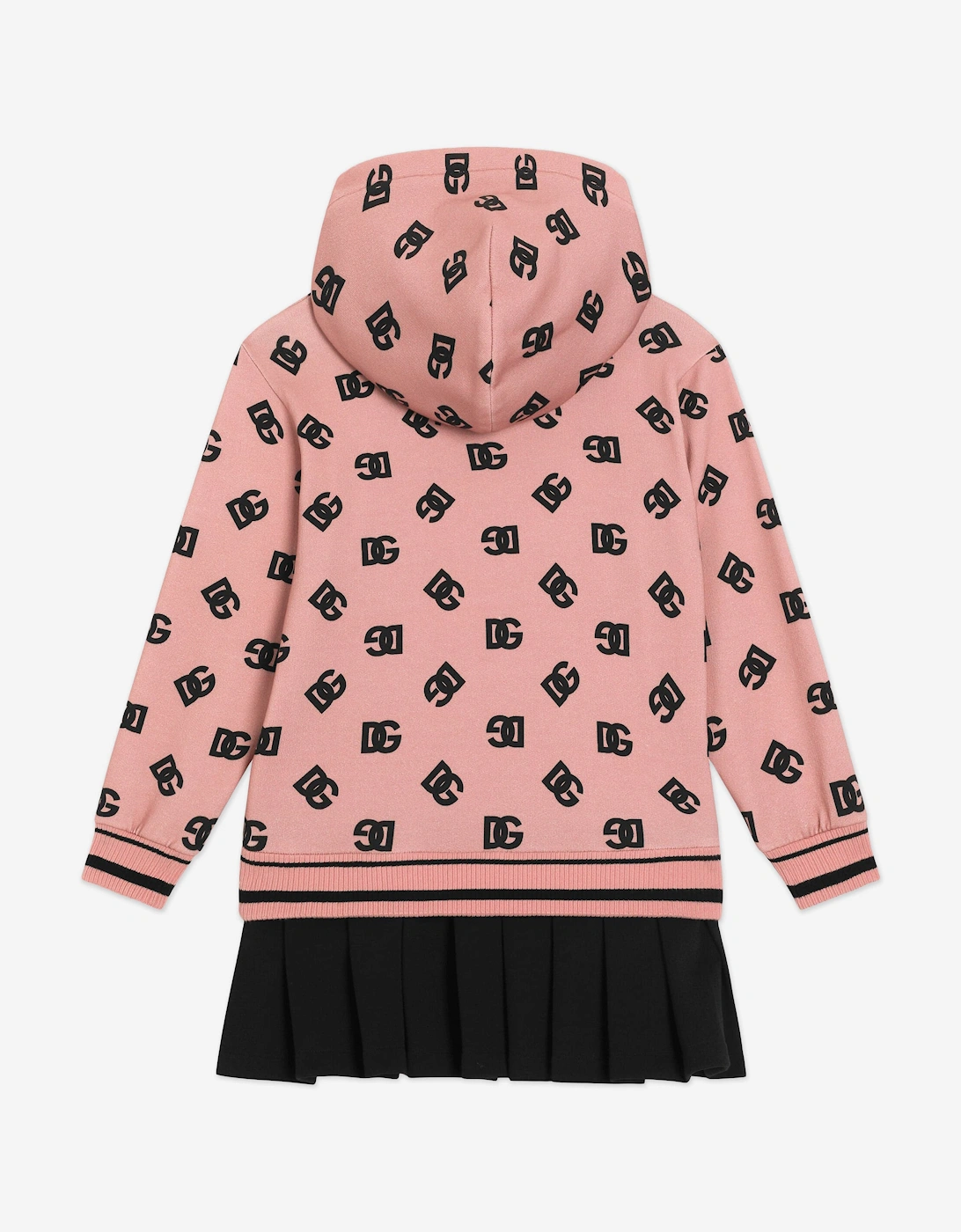 Girls DG Logo Sweater Dress in Pink