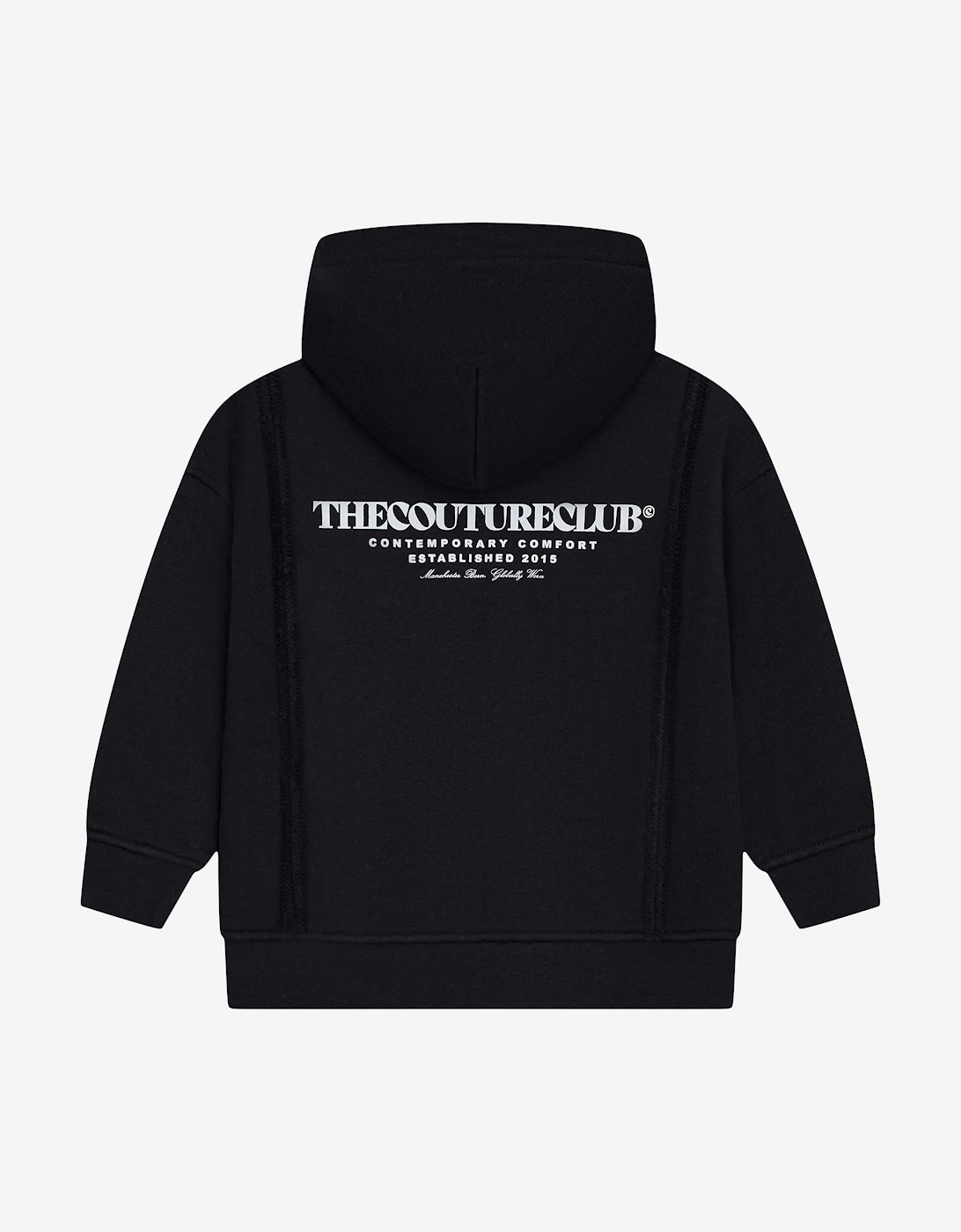 Kids Copyright Zip Through Hoodie in Black