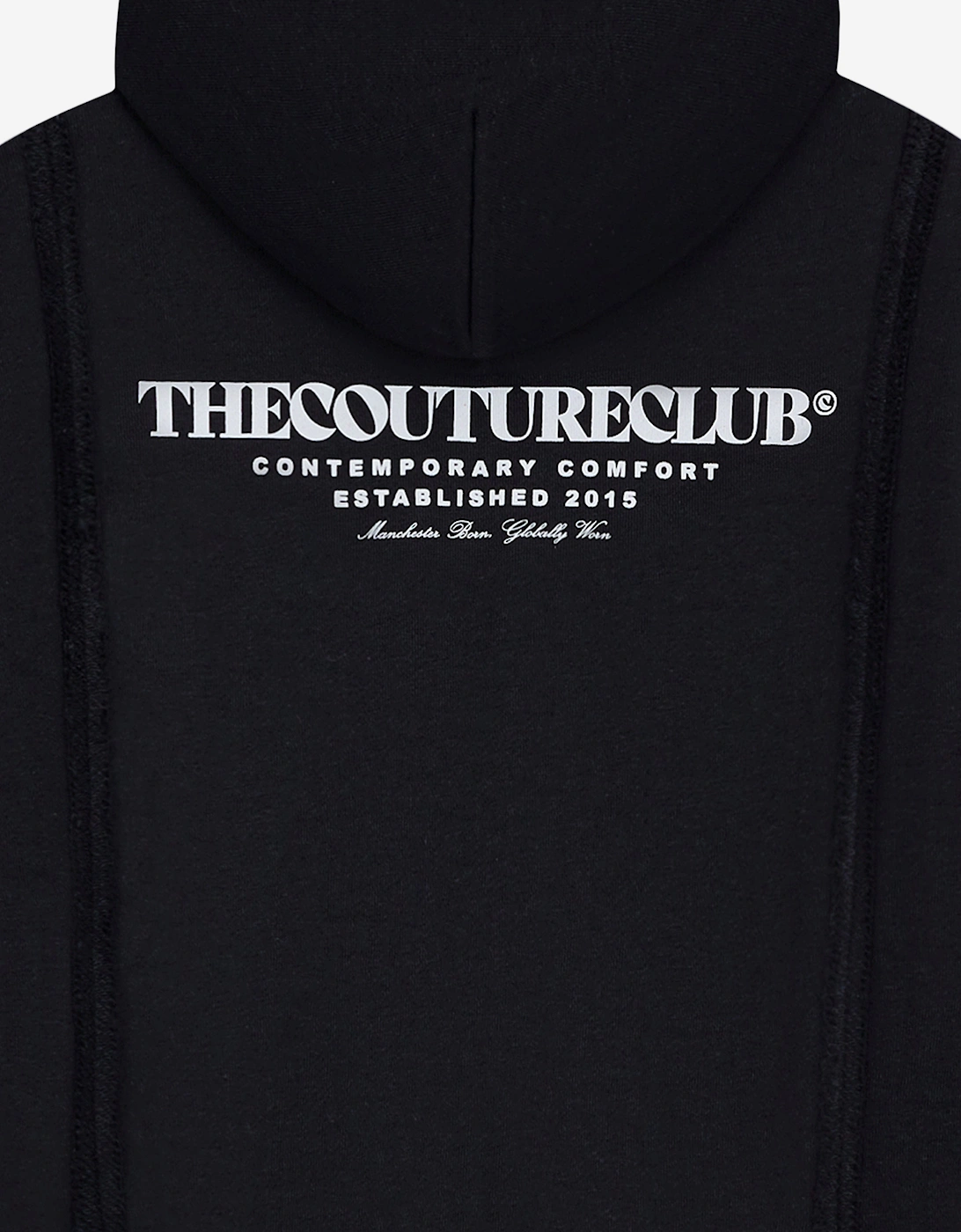Kids Copyright Zip Through Hoodie in Black