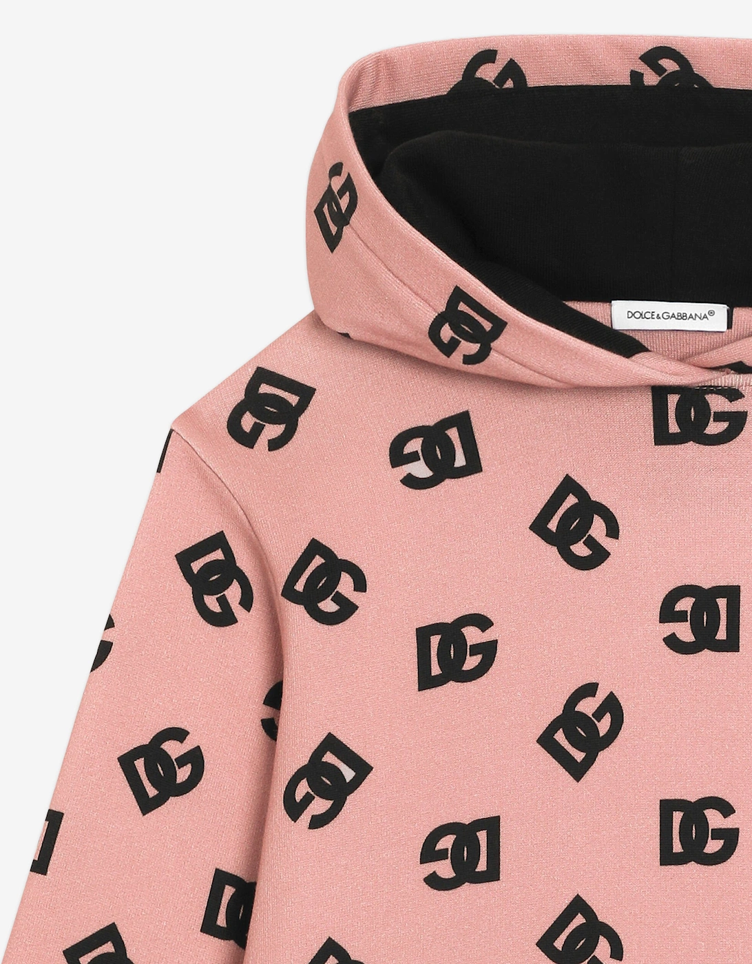 Girls DG Logo Sweater Dress in Pink