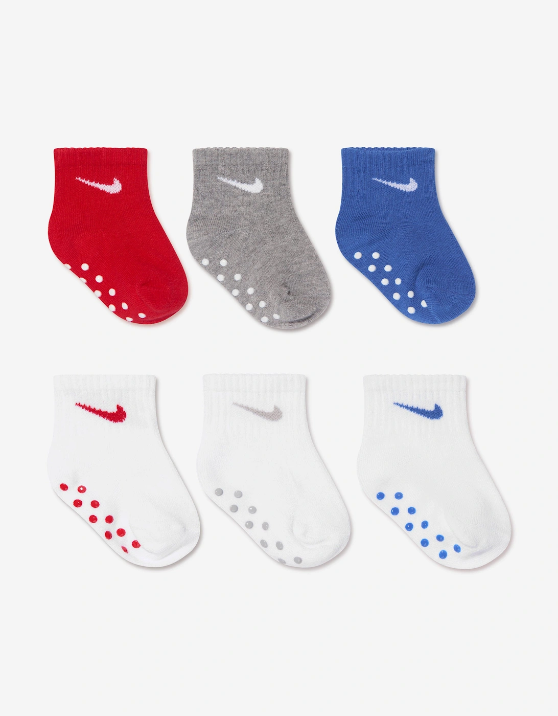 Baby Boys Pop Colour 6 Pack Socks Set in Blue, 8 of 7