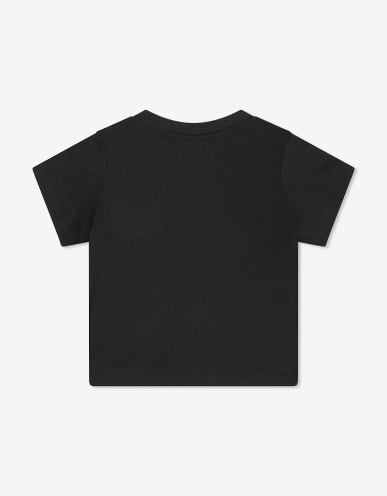 Baby Teddy Bear Logo T-Shirt in Black
